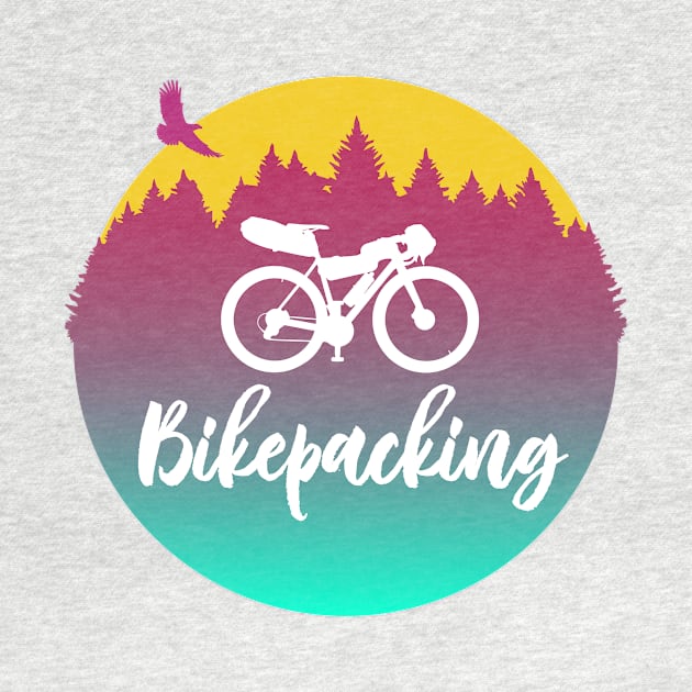 Bikepacking - Adventure Cycling Circular Artwork by anothercyclist